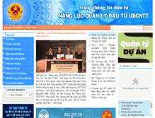 Tablet Screenshot of dautucntt.gov.vn